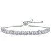 This is a simple 925 silver tennis bracelet and bracelet that is a bestseller on Amazon. It is a high-end and light luxury European and American moissanite bracelet Item Picture